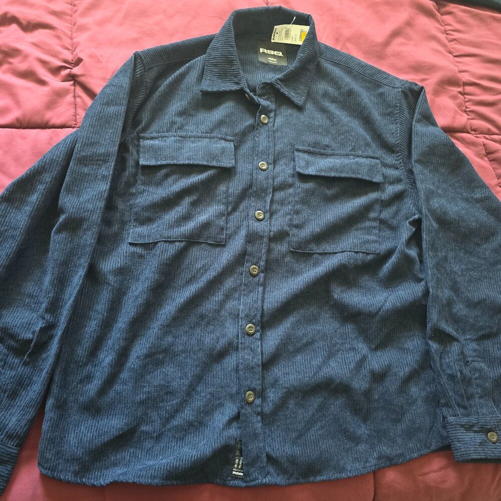 RSQ  Men Corduroy Long Sleeve Shirt